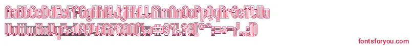 Makushkaquadriga Font – Red Fonts on White Background