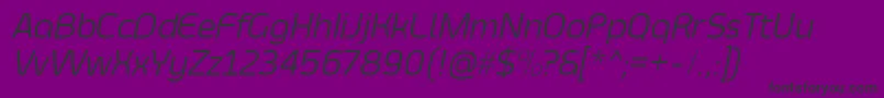 SmoolthanThinItalic Font – Black Fonts on Purple Background