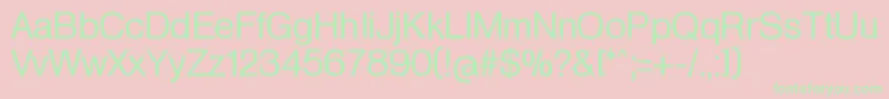 HeldustryftRegular Font – Green Fonts on Pink Background