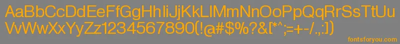 HeldustryftRegular Font – Orange Fonts on Gray Background