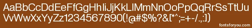 フォントHeldustryftRegular – 茶色の背景に白い文字