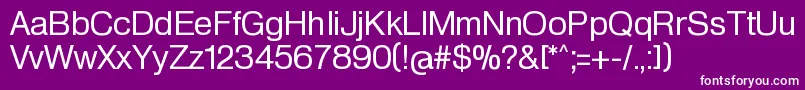 フォントHeldustryftRegular – 紫の背景に白い文字