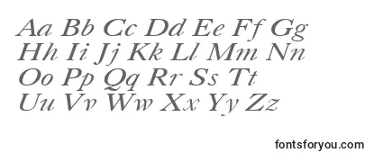Überblick über die Schriftart CasloncttItalic