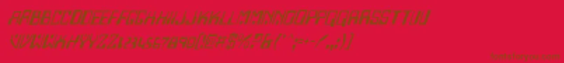 Homev2i Font – Brown Fonts on Red Background