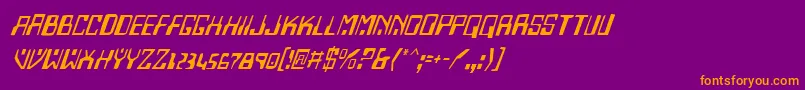 Homev2i Font – Orange Fonts on Purple Background