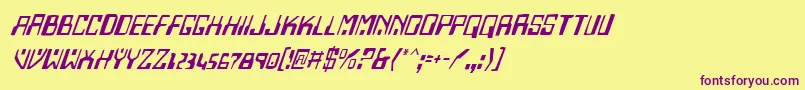 Homev2i Font – Purple Fonts on Yellow Background