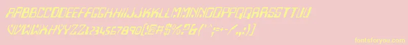 Homev2i Font – Yellow Fonts on Pink Background