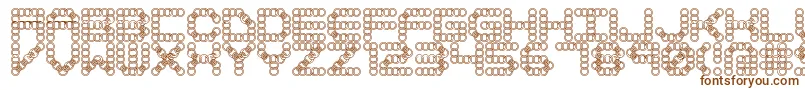 Шрифт LynxBrk – коричневые шрифты на белом фоне