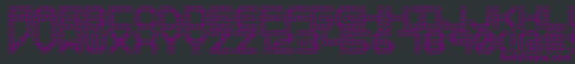 Fonte LynxBrk – fontes roxas em um fundo preto