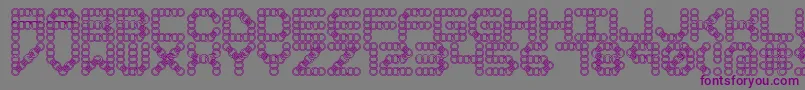 LynxBrk Font – Purple Fonts on Gray Background