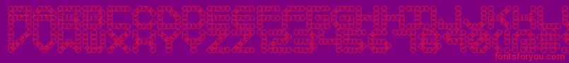 LynxBrk Font – Red Fonts on Purple Background