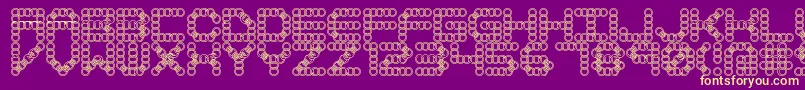 LynxBrk Font – Yellow Fonts on Purple Background