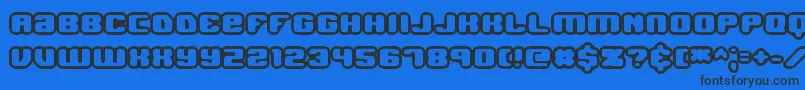 Police JawbreakerOl1Brk – polices noires sur fond bleu