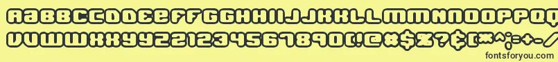 JawbreakerOl1Brk Font – Black Fonts on Yellow Background