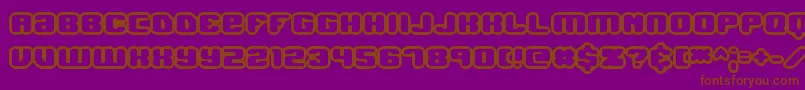 JawbreakerOl1Brk Font – Brown Fonts on Purple Background