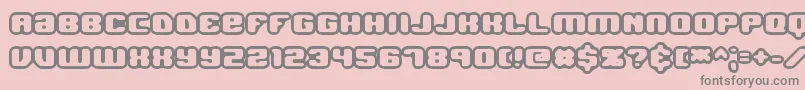 JawbreakerOl1Brk Font – Gray Fonts on Pink Background