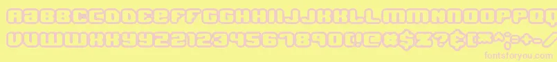 JawbreakerOl1Brk Font – Pink Fonts on Yellow Background