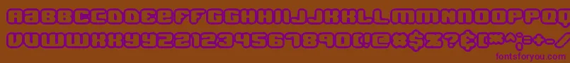 JawbreakerOl1Brk Font – Purple Fonts on Brown Background