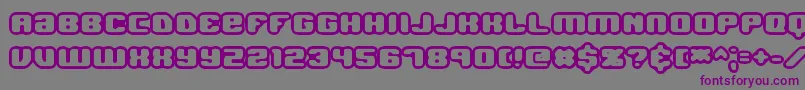 JawbreakerOl1Brk Font – Purple Fonts on Gray Background