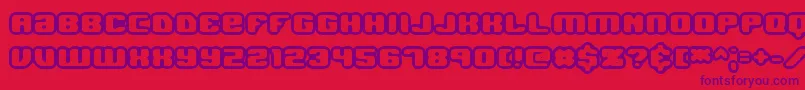 JawbreakerOl1Brk Font – Purple Fonts on Red Background