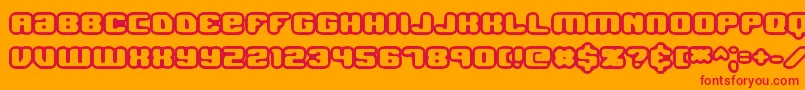 JawbreakerOl1Brk Font – Red Fonts on Orange Background