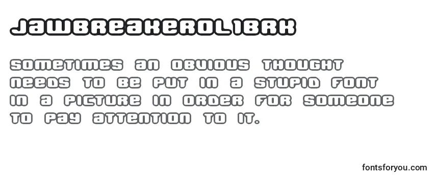 Przegląd czcionki JawbreakerOl1Brk