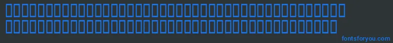 Xavierplatosh Font – Blue Fonts on Black Background