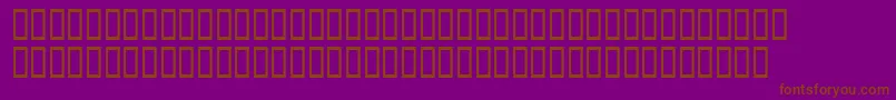 Xavierplatosh Font – Brown Fonts on Purple Background