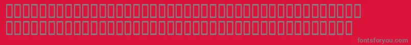 Xavierplatosh Font – Gray Fonts on Red Background