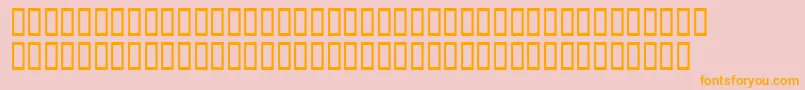 Xavierplatosh Font – Orange Fonts on Pink Background