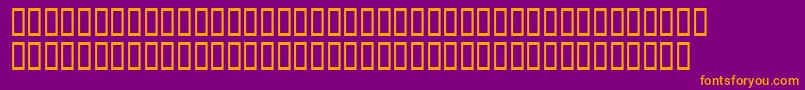 Xavierplatosh Font – Orange Fonts on Purple Background
