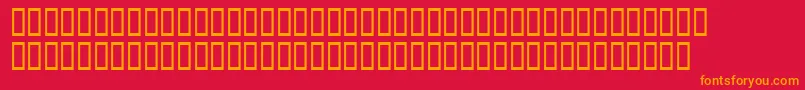Xavierplatosh Font – Orange Fonts on Red Background
