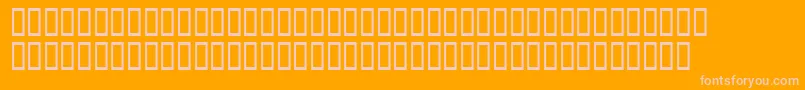 Xavierplatosh Font – Pink Fonts on Orange Background