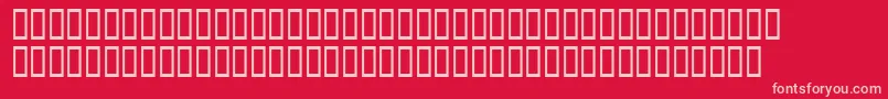 Xavierplatosh Font – Pink Fonts on Red Background