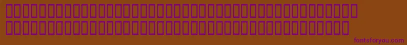 Xavierplatosh Font – Purple Fonts on Brown Background