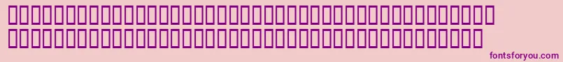 Xavierplatosh Font – Purple Fonts on Pink Background