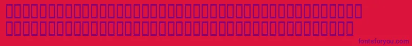 Xavierplatosh Font – Purple Fonts on Red Background