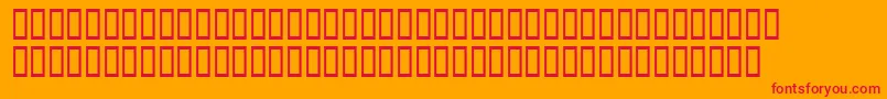 Xavierplatosh Font – Red Fonts on Orange Background