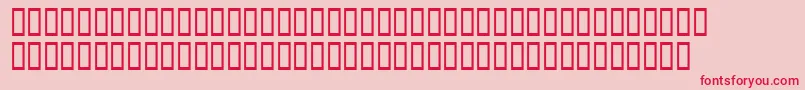 Xavierplatosh Font – Red Fonts on Pink Background