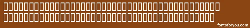 Xavierplatosh Font – White Fonts on Brown Background