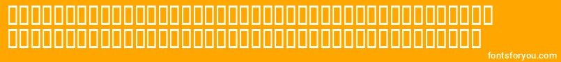 Xavierplatosh Font – White Fonts on Orange Background