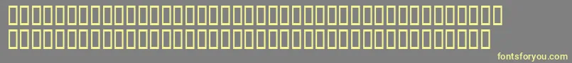 Xavierplatosh Font – Yellow Fonts on Gray Background