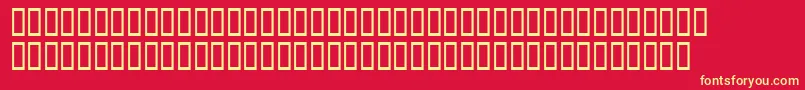 Xavierplatosh Font – Yellow Fonts on Red Background