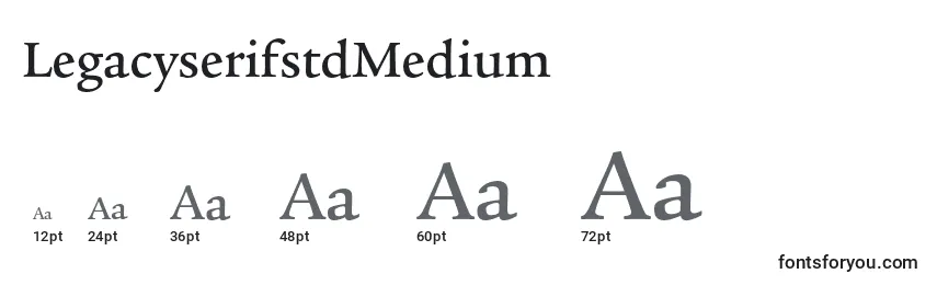 LegacyserifstdMedium Font Sizes