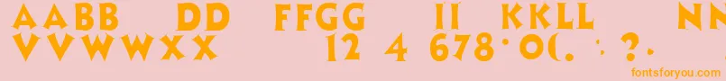 ZaleskiRegular Font – Orange Fonts on Pink Background