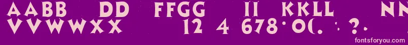 ZaleskiRegular Font – Pink Fonts on Purple Background