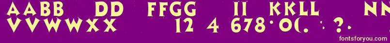 More about ZaleskiRegular Font ZaleskiRegular Font – Yellow Fonts on Purple Background
