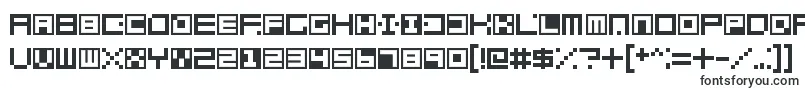 Шрифт Terrablox – квадратные шрифты