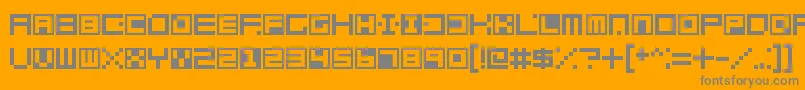 En savoir plus sur la police Terrablox Police Terrablox – polices grises sur fond orange