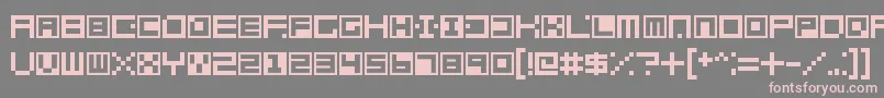 Terrablox Font – Pink Fonts on Gray Background